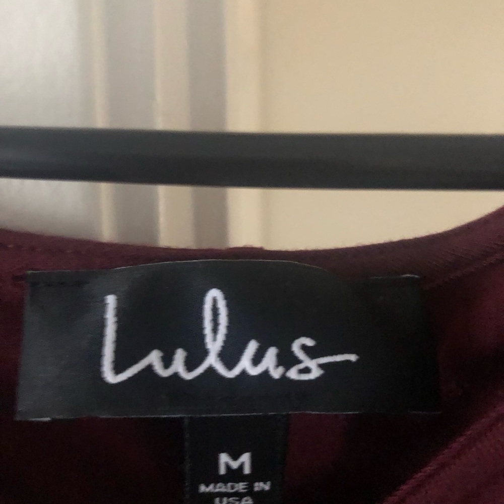 Swept Away Burgundy Long Dress! - Picture 4 of 4